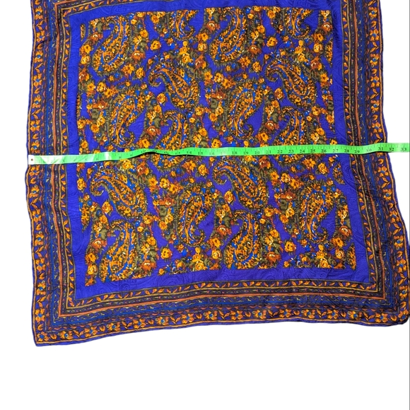 Pure Silk Square Scarf - Picture 3 of 3